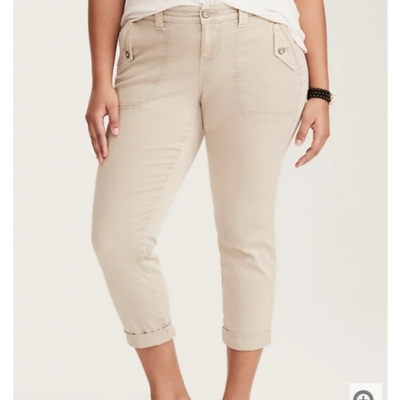 NWT Cropped Military Pants - Stone Wash - Picture 3 of 6